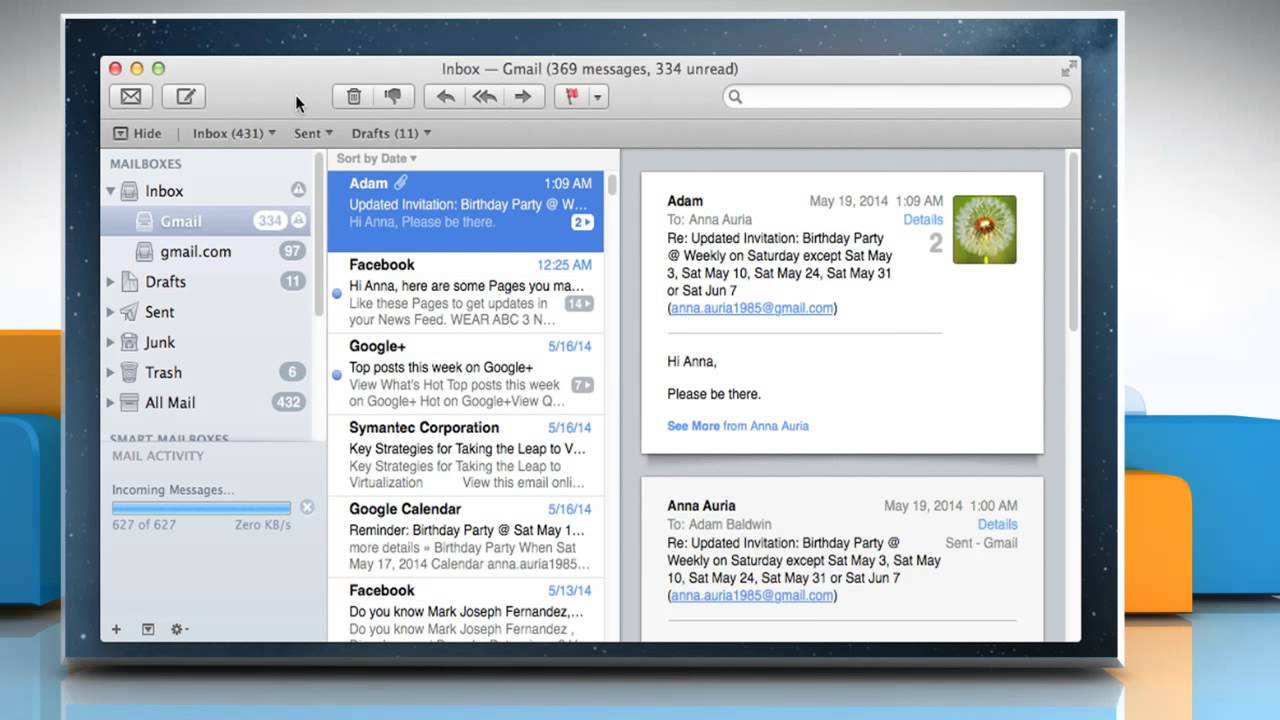 set up email for excel on mac